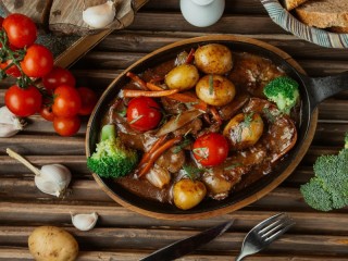 Rompecabezas «Meat with vegetables»
