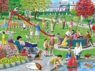 Jigsaw Puzzle «On the playground»