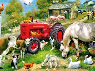 Jigsaw Puzzle «At farm»