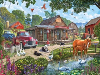 Jigsaw Puzzle «On the farm in summer»