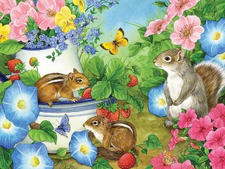 Jigsaw Puzzle «In the garden»