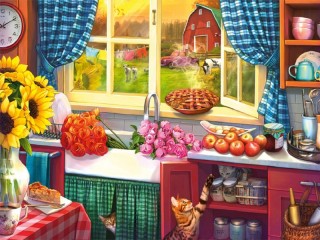 Jigsaw Puzzle «On the kitchen»