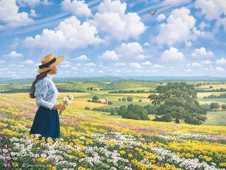 Jigsaw Puzzle «At field»
