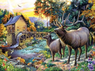 Jigsaw Puzzle «At the mill»