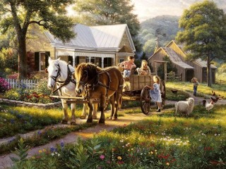 Jigsaw Puzzle «On the ranch 1»