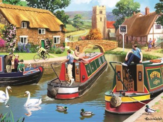 Jigsaw Puzzle «At the river channel»