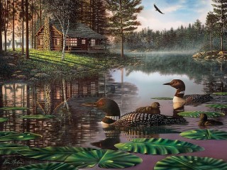 Jigsaw Puzzle «On the river»