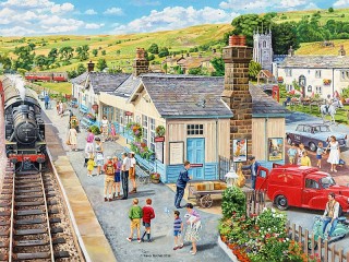 Jigsaw Puzzle «At the station»