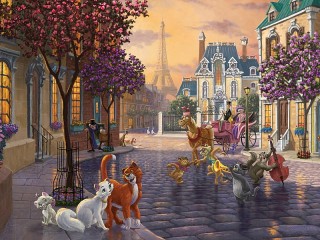 Jigsaw Puzzle «On the streets of Paris»