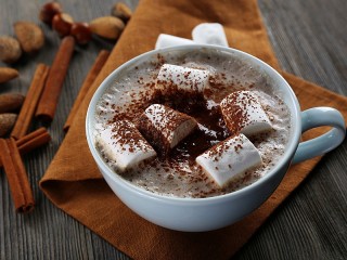 Jigsaw Puzzle «Drink with marshmallows»