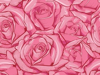 Пазл «Нарисованные розы»