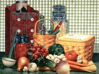 Jigsaw Puzzle «Still-life with vegetables»