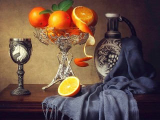 Пазл «Натюрморт с апельсинами»