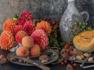 Rompicapo «Still life with dahlias»