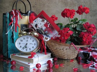 Zagadka «Still life with geraniums»