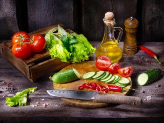 Jigsaw Puzzle «Still life with vegetables»