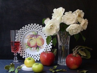 Пазл «Still life with peonies»