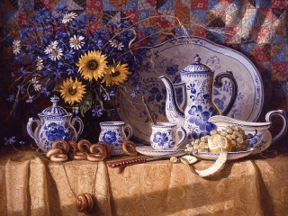 Пазл «Still life with flowers»