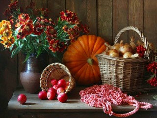 Jigsaw Puzzle «Still life with flowers»