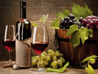Jigsaw Puzzle «Still life with wine»