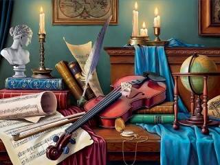 Zagadka «Still life with violin»