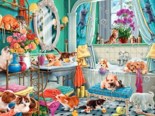 Jigsaw Puzzle «Cleaning up»