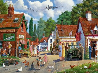 Jigsaw Puzzle «A small town»