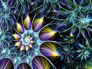 Jigsaw Puzzle «Neon fractal»