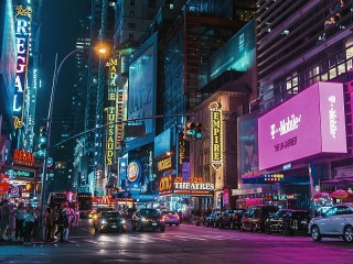 Jigsaw Puzzle «Neon times square»