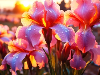 Zagadka «Delicate irises»