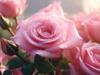 Puzzle «Delicate roses»
