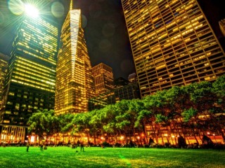 Quebra-cabeça «Night in Central Park»
