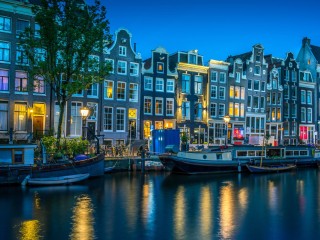 Quebra-cabeça «Night Amsterdam»
