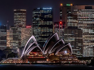 Quebra-cabeça «Night Sydney»
