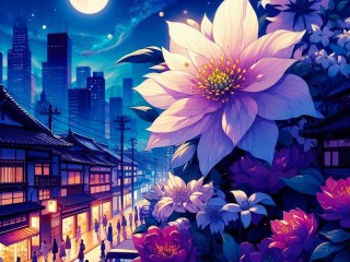Пазл «Ночной цветок»