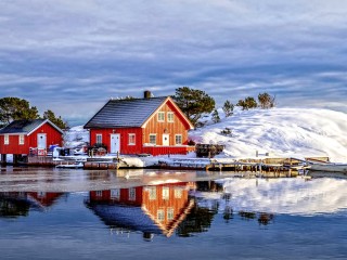 Пазл «Норвежская зима»