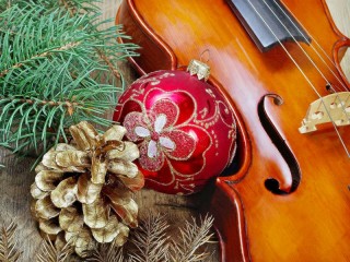 Пазл «Новый Год и скрипка»