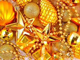 Jigsaw Puzzle «Christmas gold»