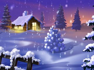 Пазл «Новогодний снег»