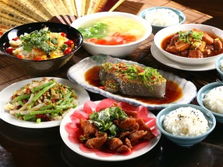 Пазл «Обед с рыбой и рисом»