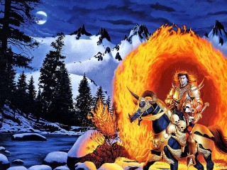 Jigsaw Puzzle «Fire rider»