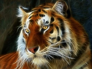 Пазл «Огненный тигр»