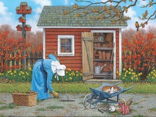 Jigsaw Puzzle «Vegetable gardener»