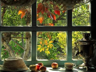Пазл «Окно в сад»