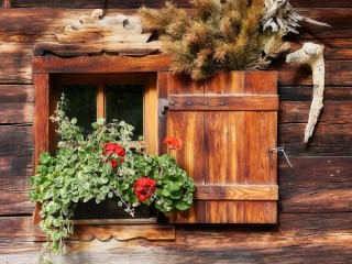 Jigsaw Puzzle «Window in the hut»