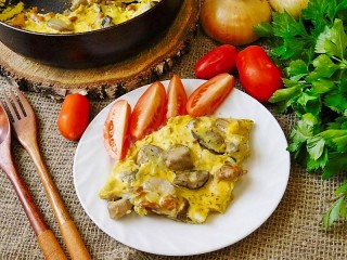 Puzzle «Scrambled eggs with mushrooms»