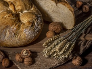 Пазл «Орехи и хлеб»