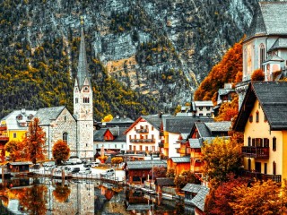 Jigsaw Puzzle «Autumn in the mountains»