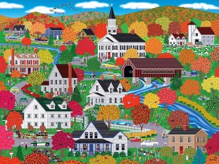 Jigsaw Puzzle «Autumn in New England»