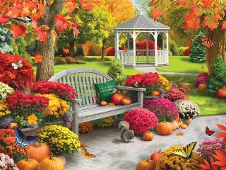 Пазл «Осенний сад»